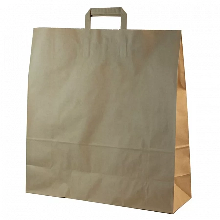 Крафт пакет с плоской ручкой 1 сл. 48х44.5х18 НМ